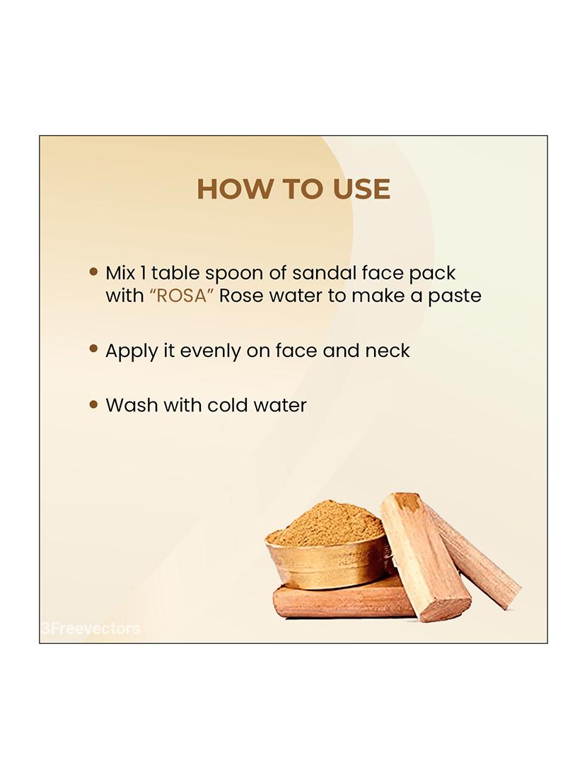 rosa sandal face pack for glowing skin i calming,acne - 21502406 - Standard Image - 4