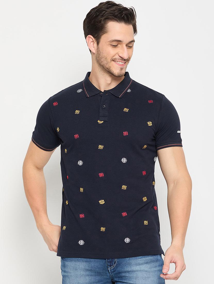 men polo neck printed t-shirt - 21502523 - Zoom Image - 0