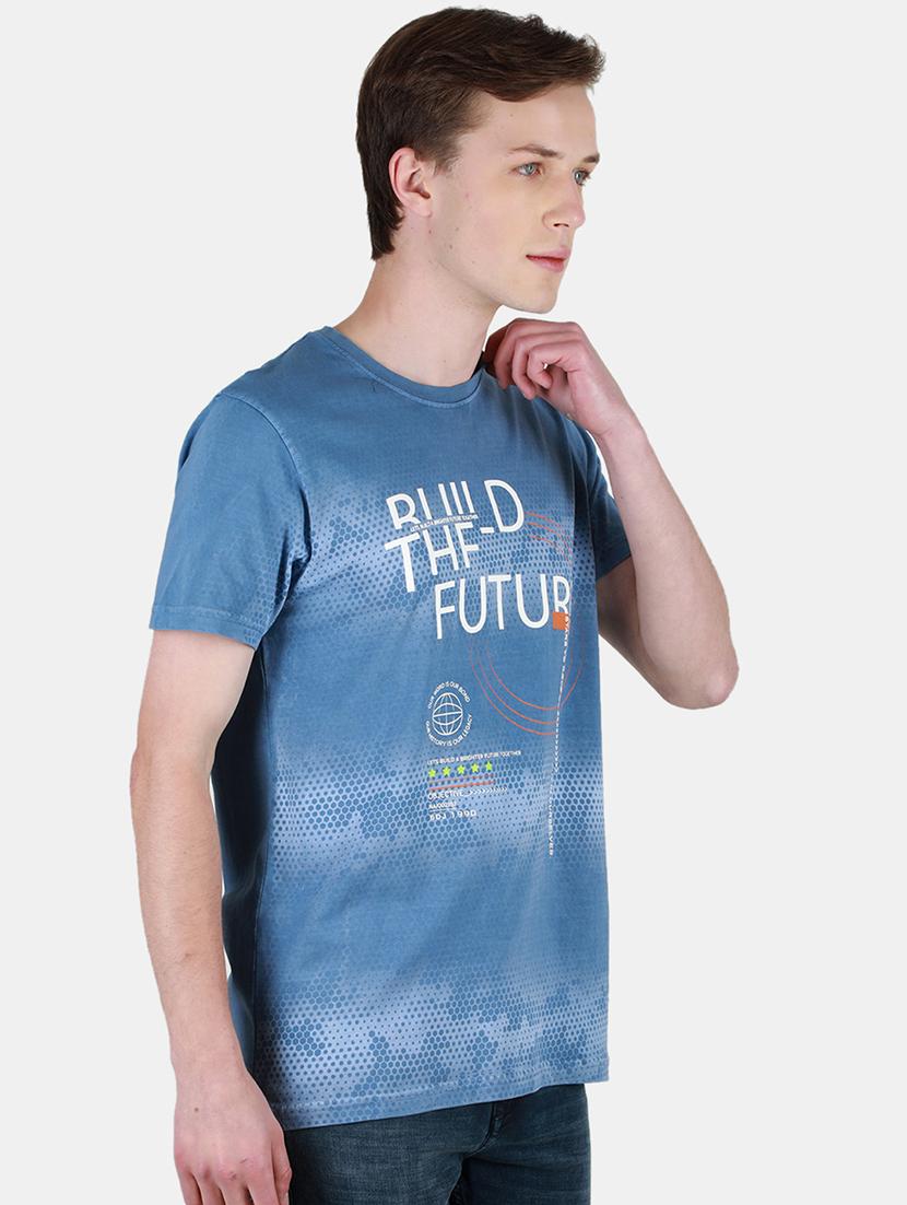 men round neck front print t-shirt - 21502526 - Standard Image - 1