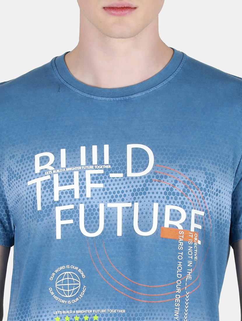 men round neck front print t-shirt - 21502526 - Standard Image - 4