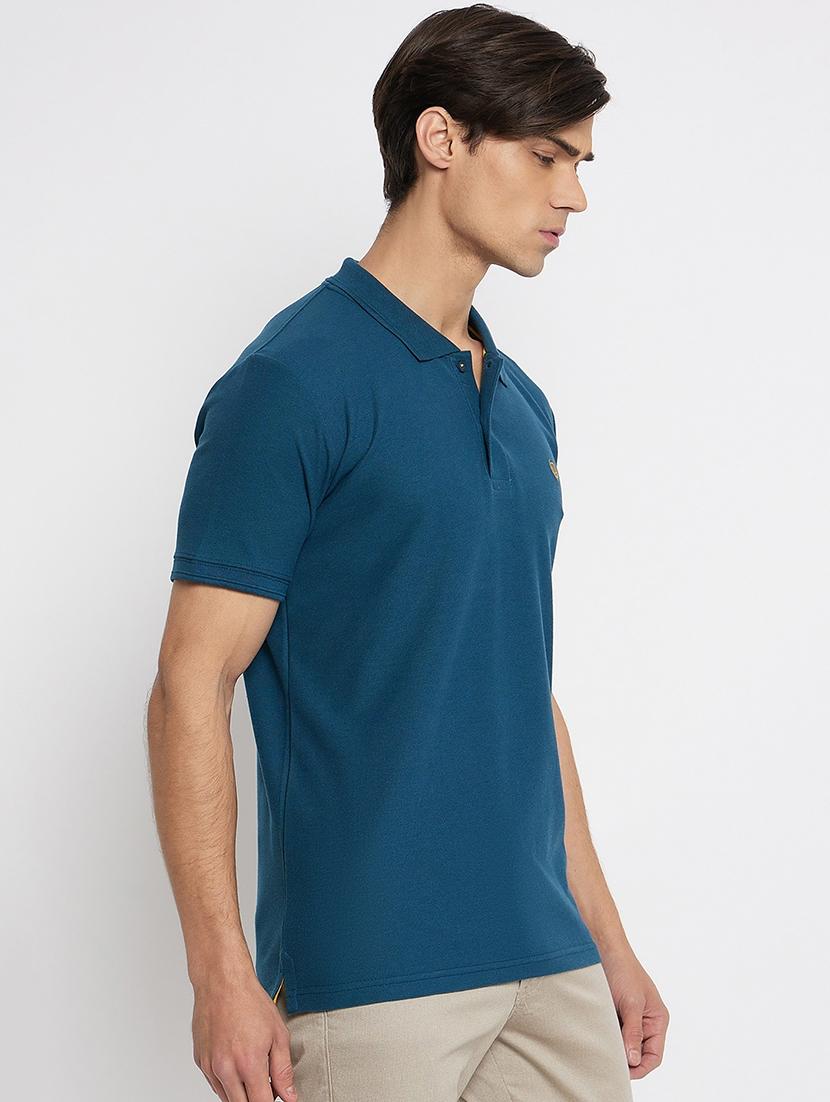 men polo neck plain t-shirt - 21502540 -  Standard Image - 1
