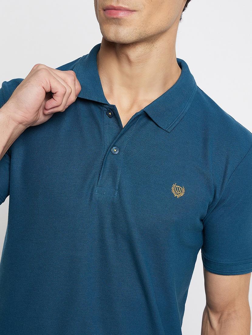 men polo neck plain t-shirt - 21502540 - Standard Image - 4