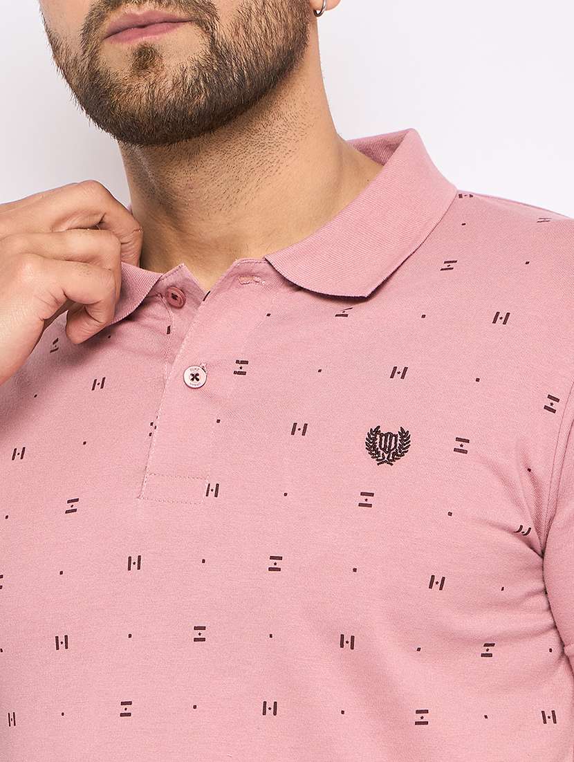 men polo neck printed t-shirt - 21502561 - Standard Image - 4
