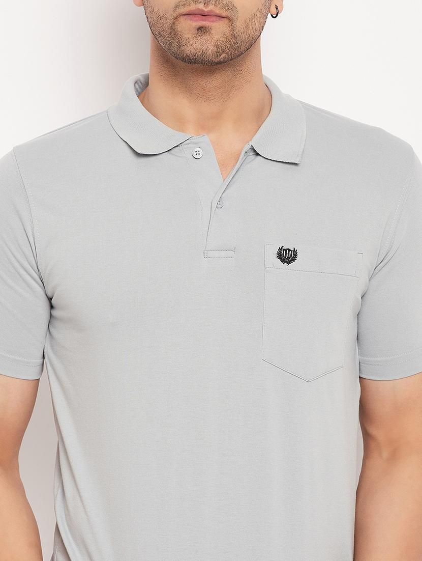 men polo neck plain t-shirt - 21502587 - Standard Image - 4