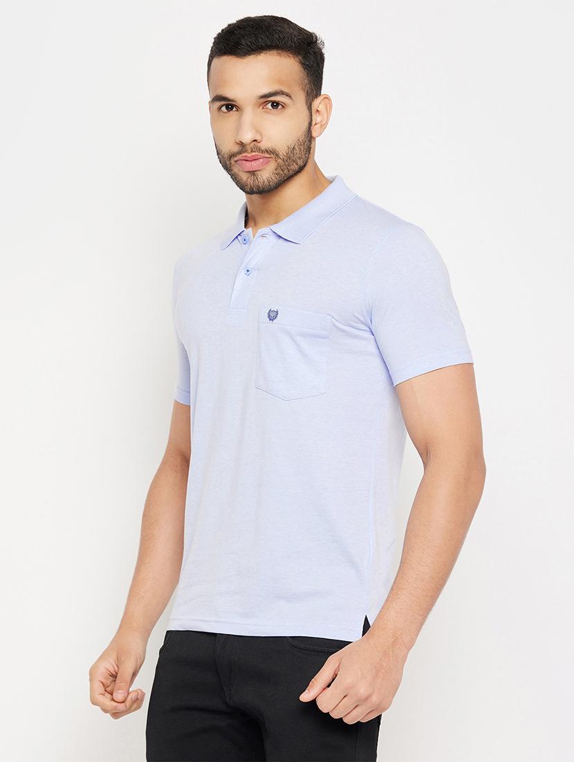 men polo neck plain t-shirt - 21502588 -  Standard Image - 1