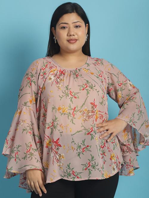 pink printed regular top - 21502780 -  Standard Image - 0