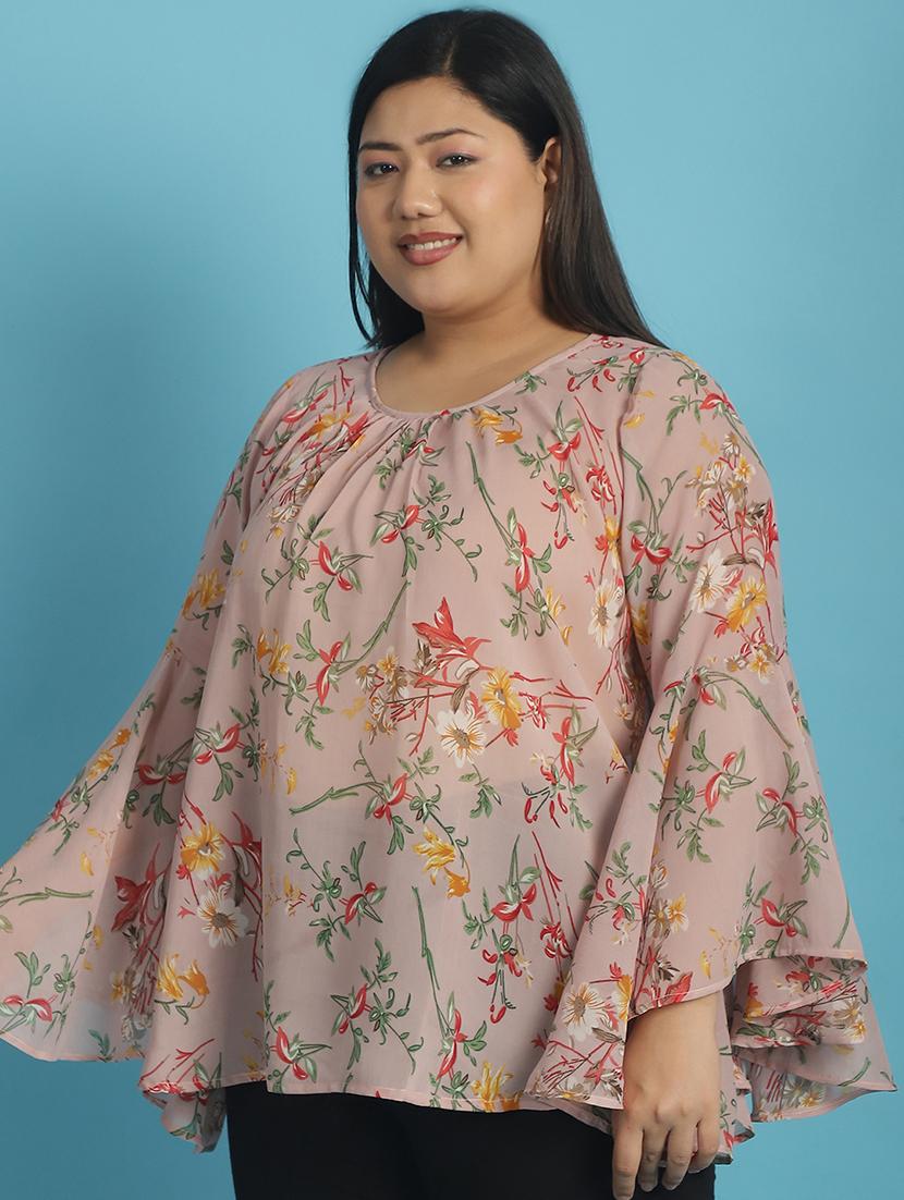 pink printed regular top - 21502780 -  Standard Image - 1
