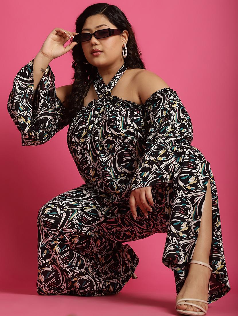 women high-rise printed wide leg trouser - 21502792 - Standard Image - 4
