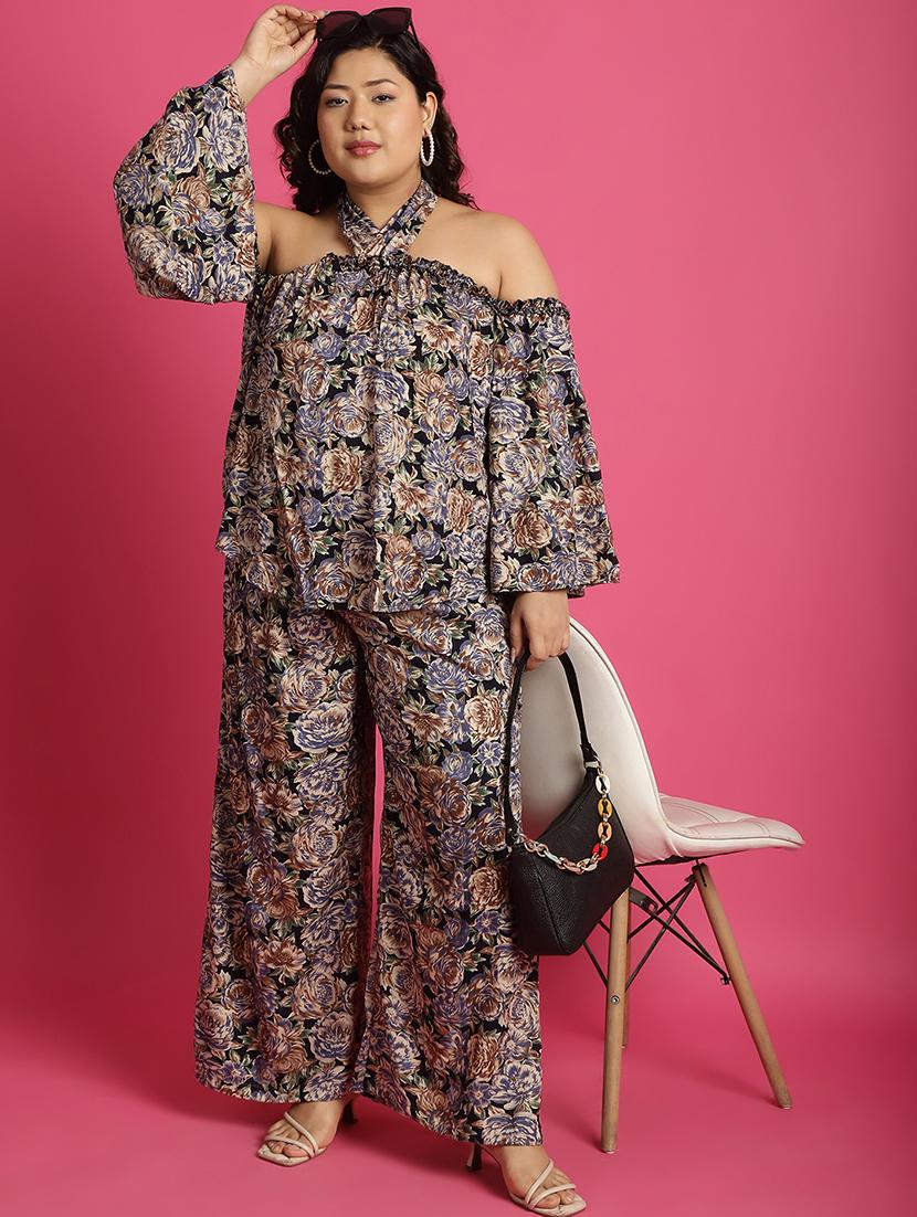 women high-rise printed wide leg trouser - 21502798 - Standard Image - 4