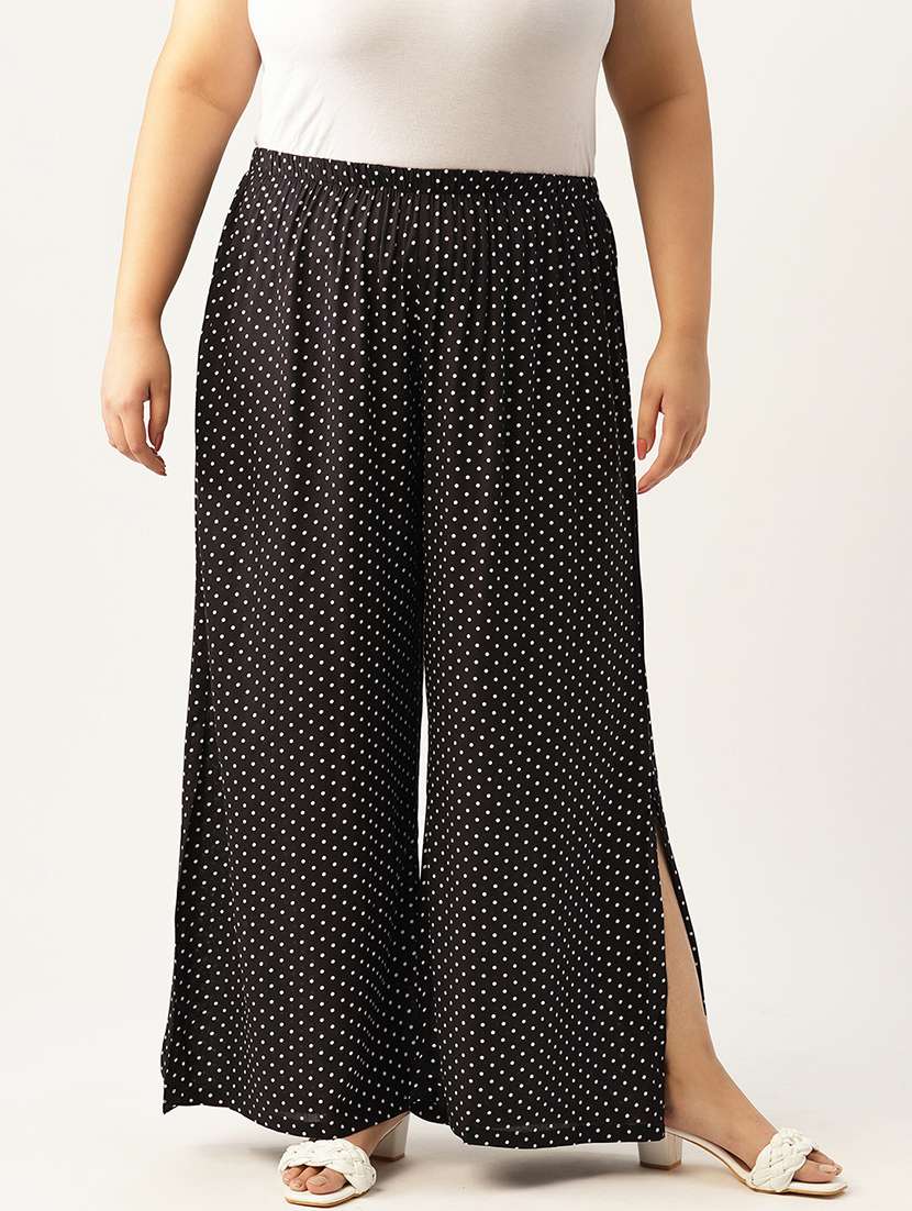 women plus size wide leg trouser