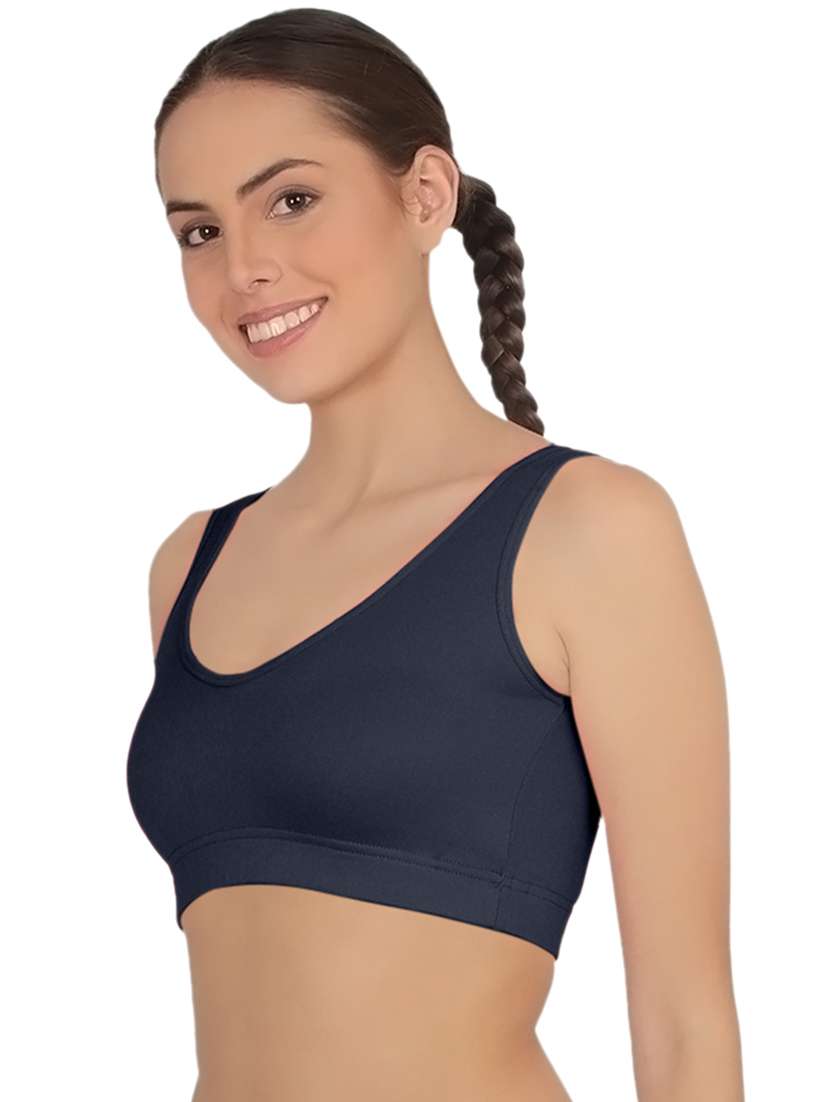 women solid full coverage sports bra - 21502824 -  Standard Image - 1