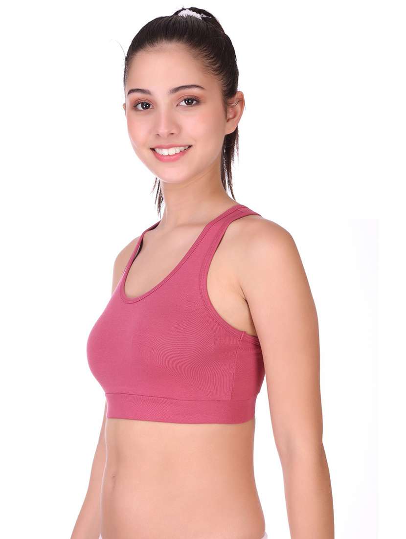 women solid full coverage sports bra - 21502852 -  Standard Image - 1