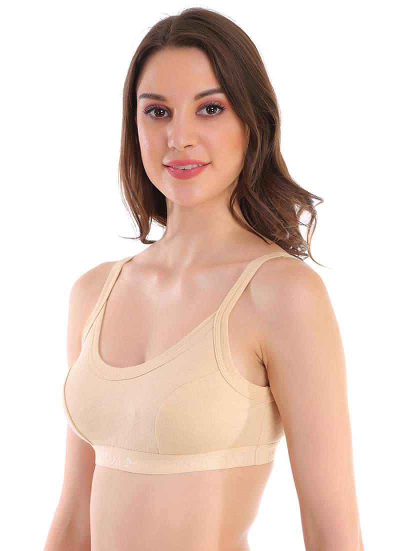 women solid full coverage sports bra - 21502872 -  Standard Image - 1