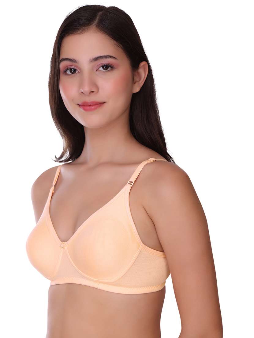 women solid cotton regular bra - 21502901 -  Standard Image - 1