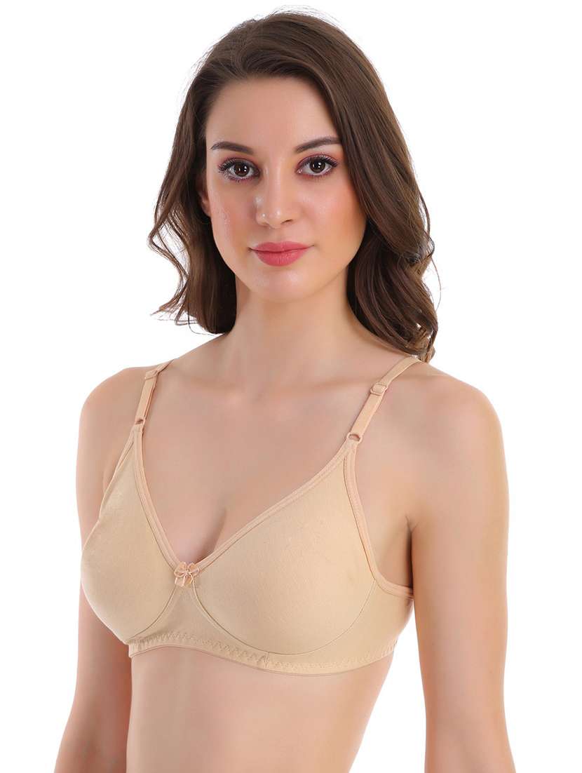 women solid full coverage cotton regular bra - 21502979 -  Standard Image - 1
