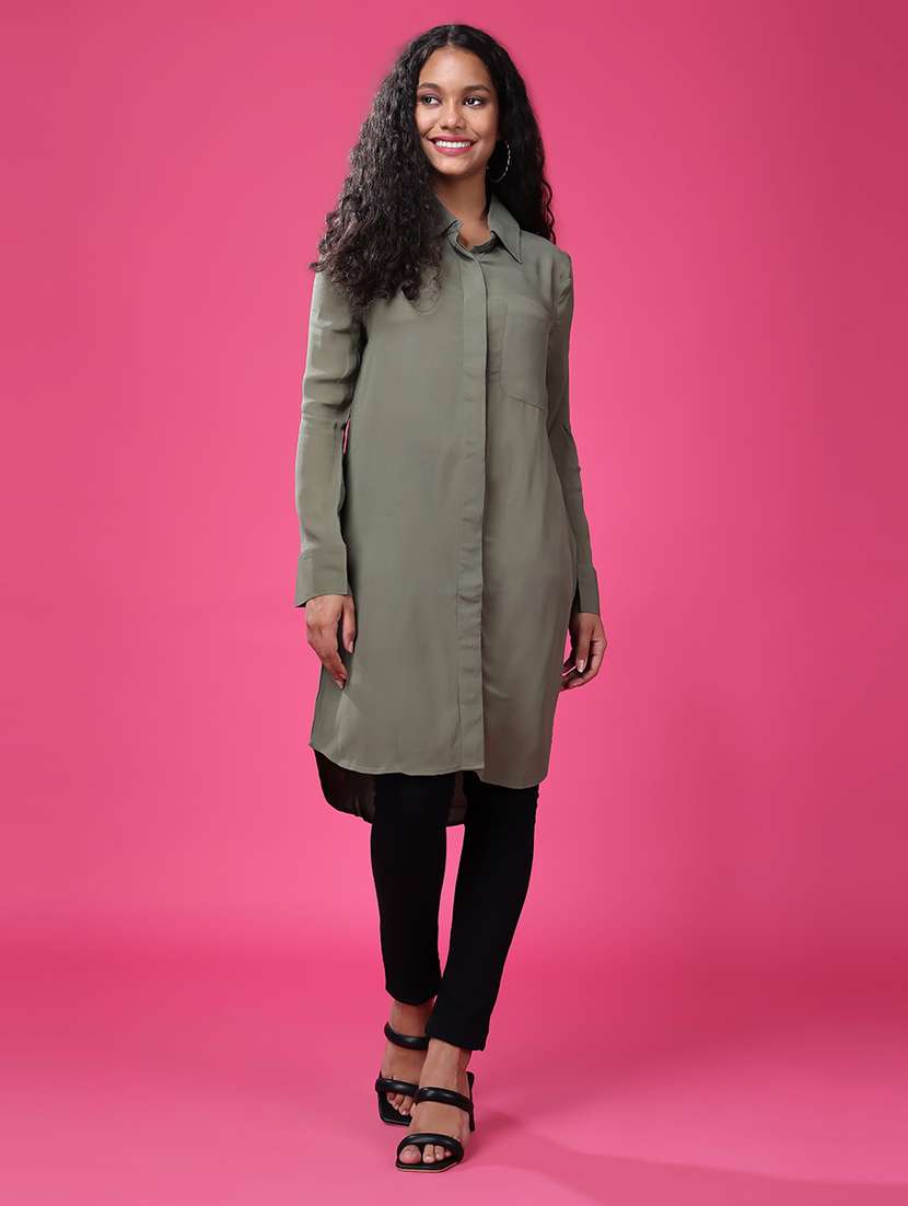 grey polyester regular top - 21503121 -  Standard Image - 1