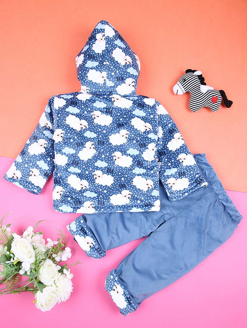 boys printed winterwear full length set - 21503462 -  Standard Image - 1