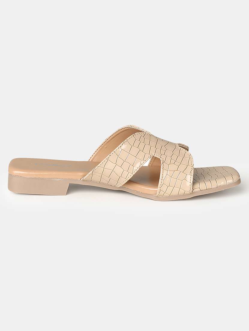 women beige slip on sandal - 21503494 -  Standard Image - 1