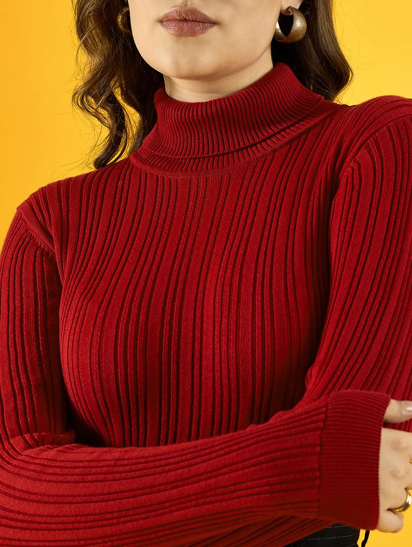 women red cotton pullover - 21503704 - Standard Image - 4