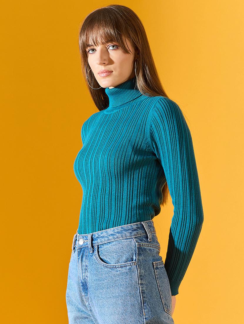 women blue cotton pullover - 21503706 - Zoom Image - 0