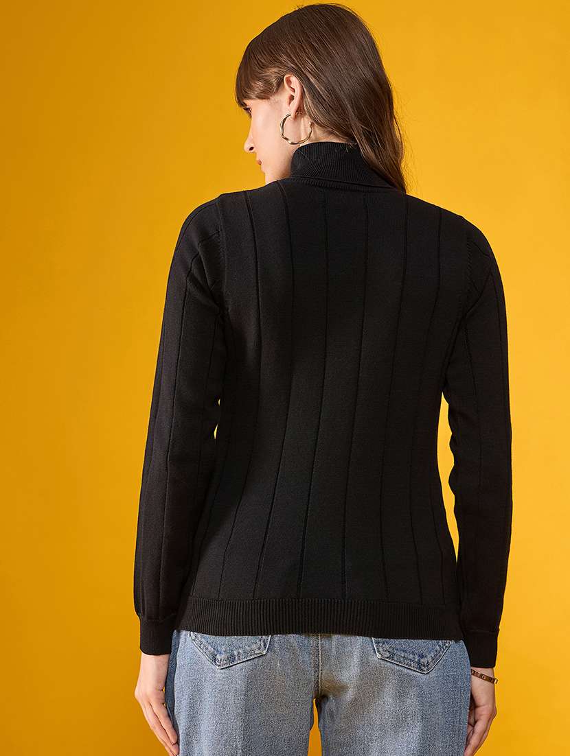 women black cotton pullover - 21503707 - Standard Image - 1
