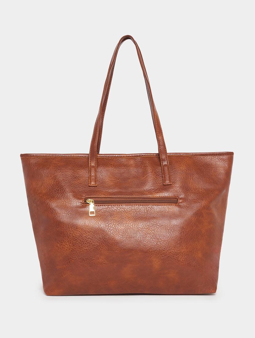 women brown pu handbag - 21503972 -  Standard Image - 1