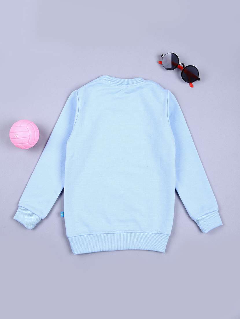 boys front print long sleeve sweatshirt - 21505486 -  Standard Image - 1