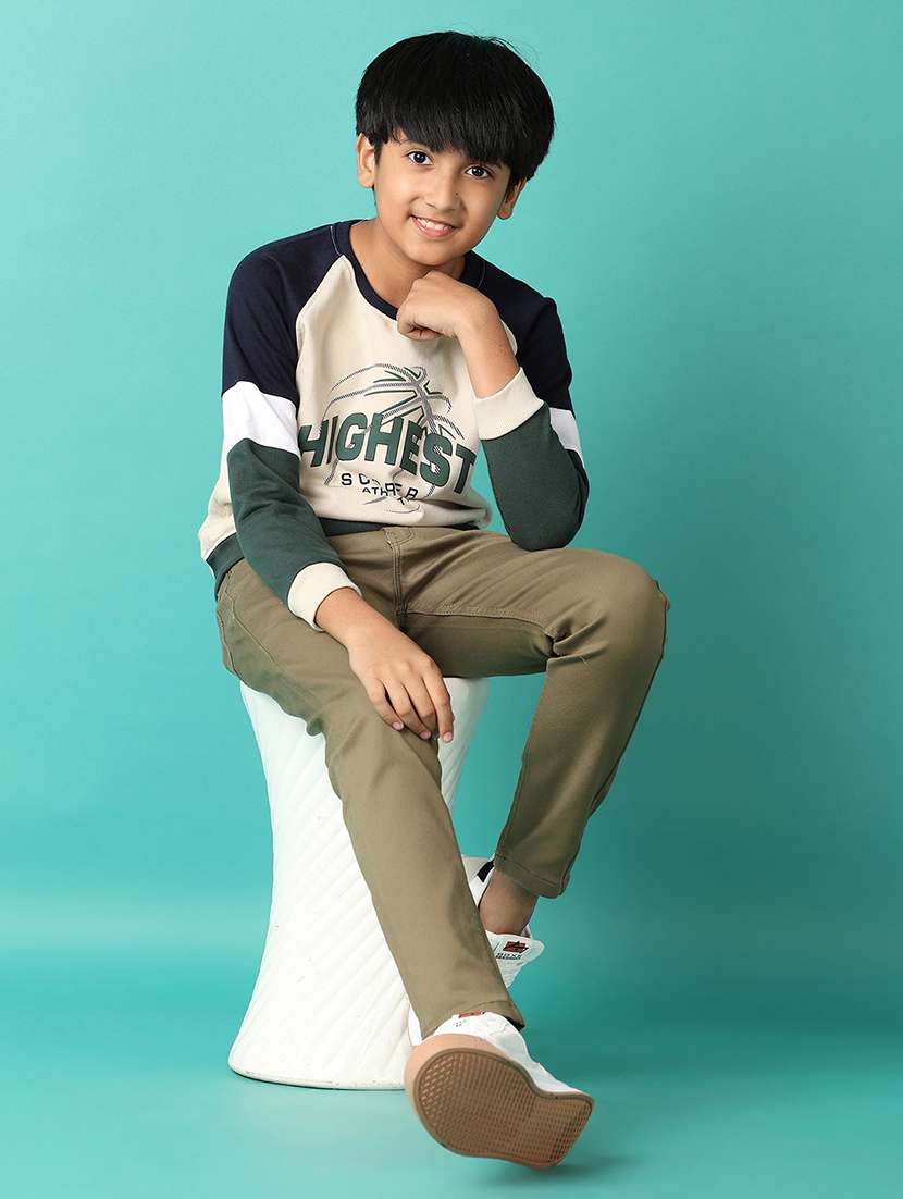 boys front print long sleeve sweatshirt - 21505495 -  Standard Image - 4