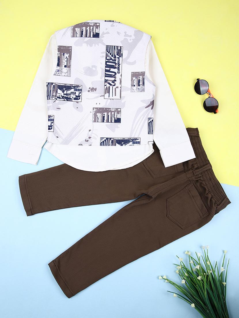 kids printed full length twin set - 21505530 -  Standard Image - 1