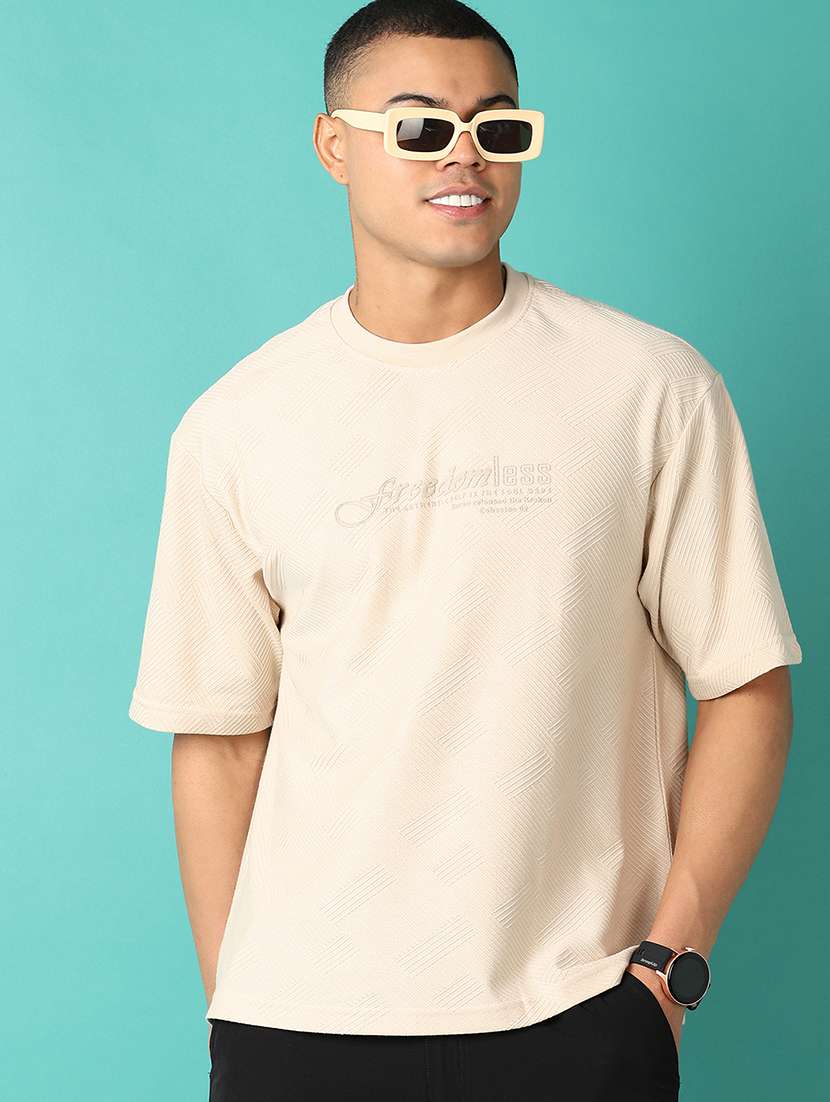 men round neck self-designed t-shirt - 21505559 -  Standard Image - 1