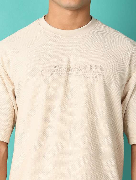 men round neck self-designed t-shirt - 21505559 -  Standard Image - 4
