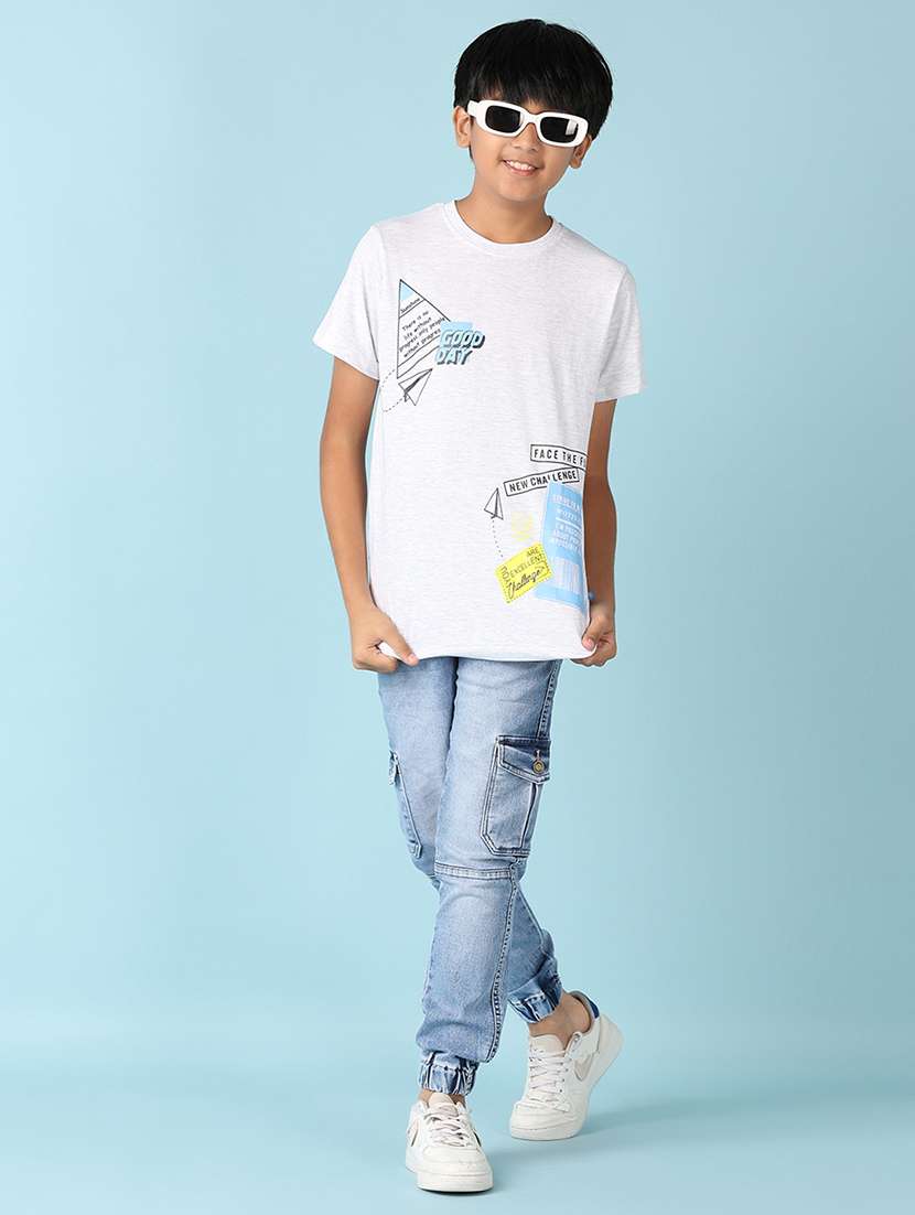 boys grey graphic t-shirt - 21505668 -  Standard Image - 4