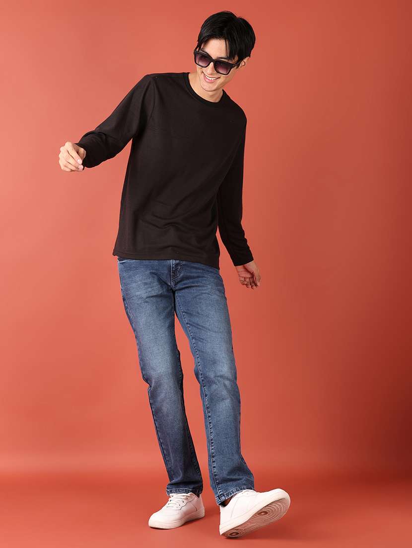 men solid mid rise slim fit jean - 21505691 -  Standard Image - 4