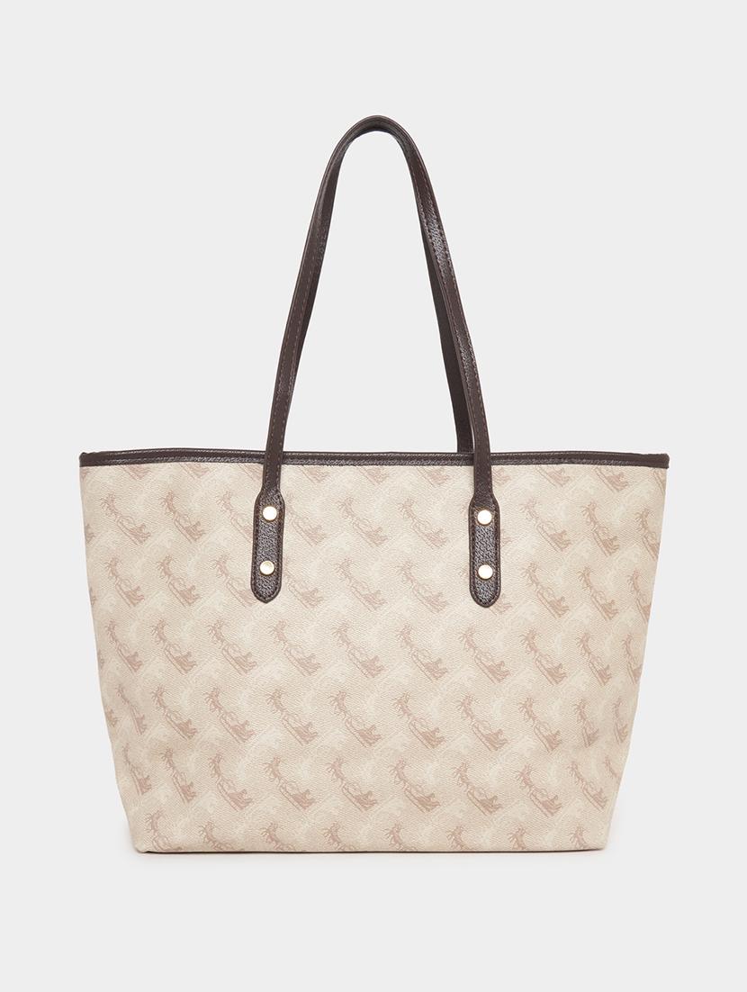 women beige printed handbag - 21505972 -  Zoom Image - 0