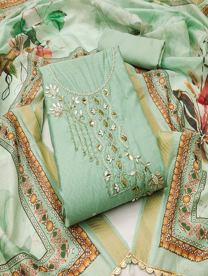 women embellished unstitched suit
