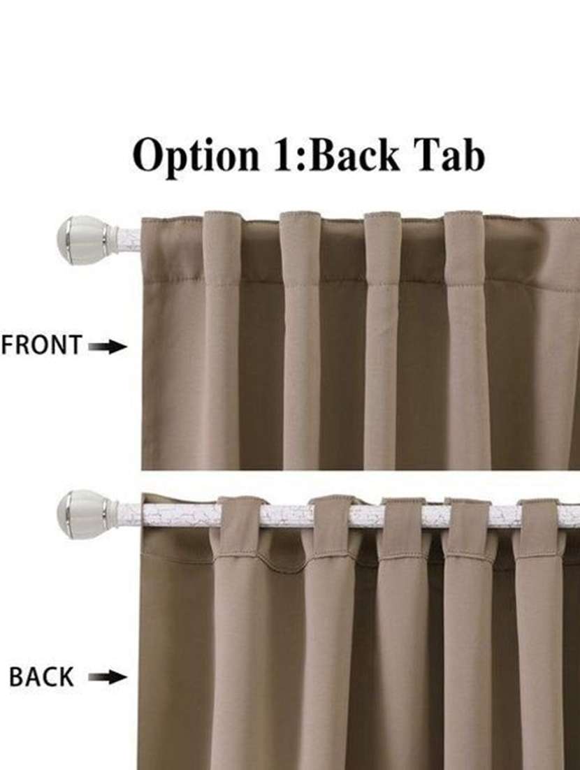 beige printed curtains - 21506148 -  Standard Image - 4