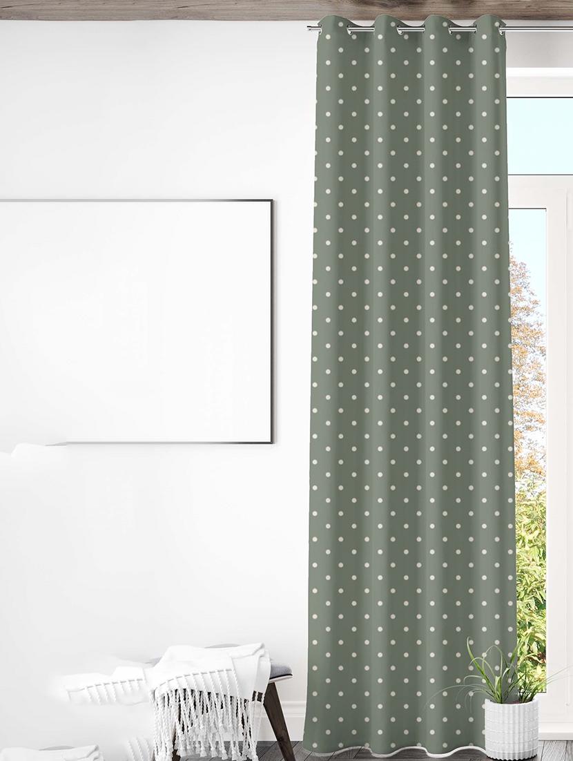 green printed curtains - 21506191 -  Standard Image - 1