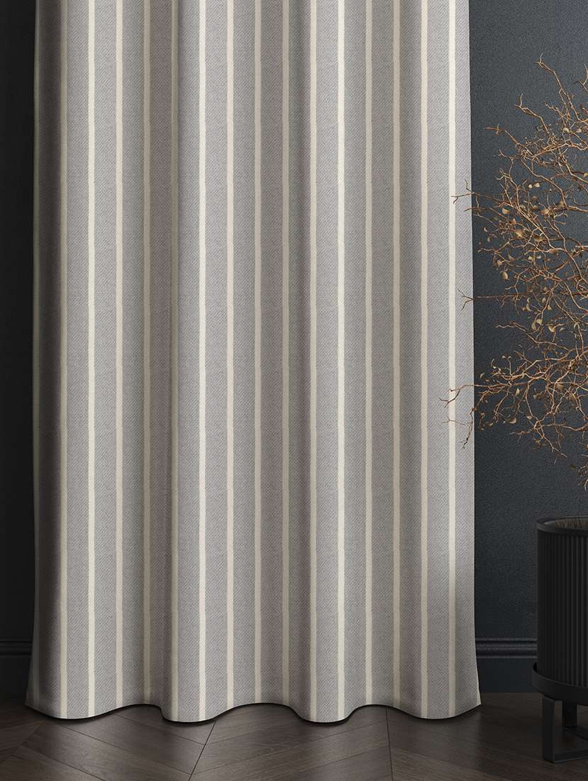 grey printed curtains - 21506233 -  Standard Image - 1