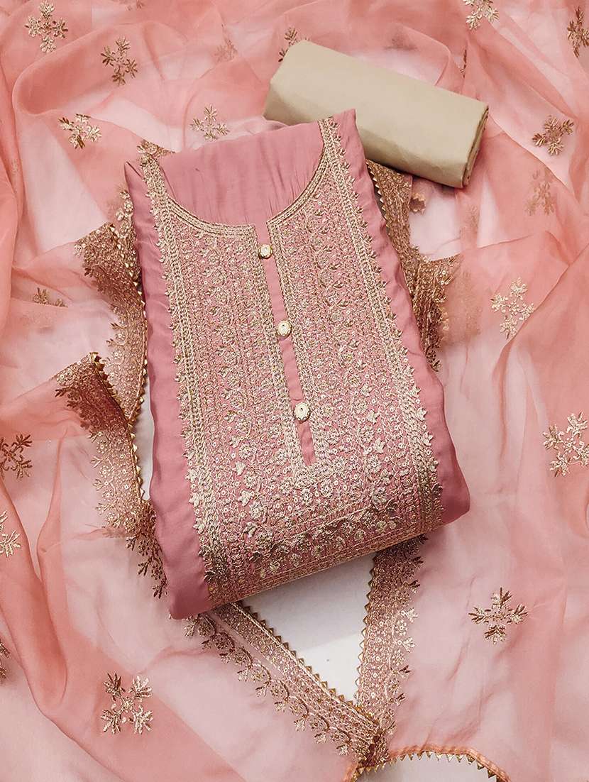 women pink salwar suit unstitched suit - 21506839 - Zoom Image - 0