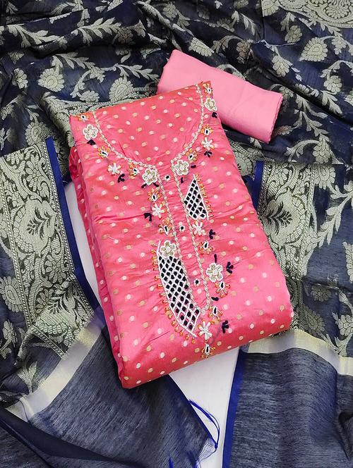 women embellished unstitched suit - 21506891 -  Standard Image - 0