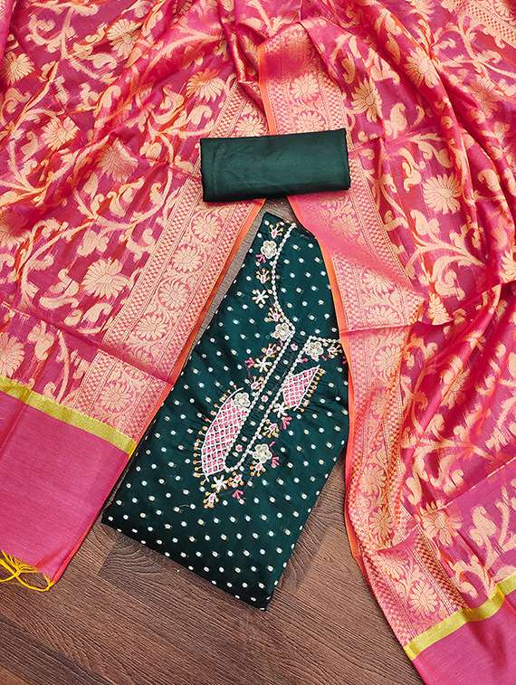 women embellished unstitched suit - 21506892 -  Standard Image - 1