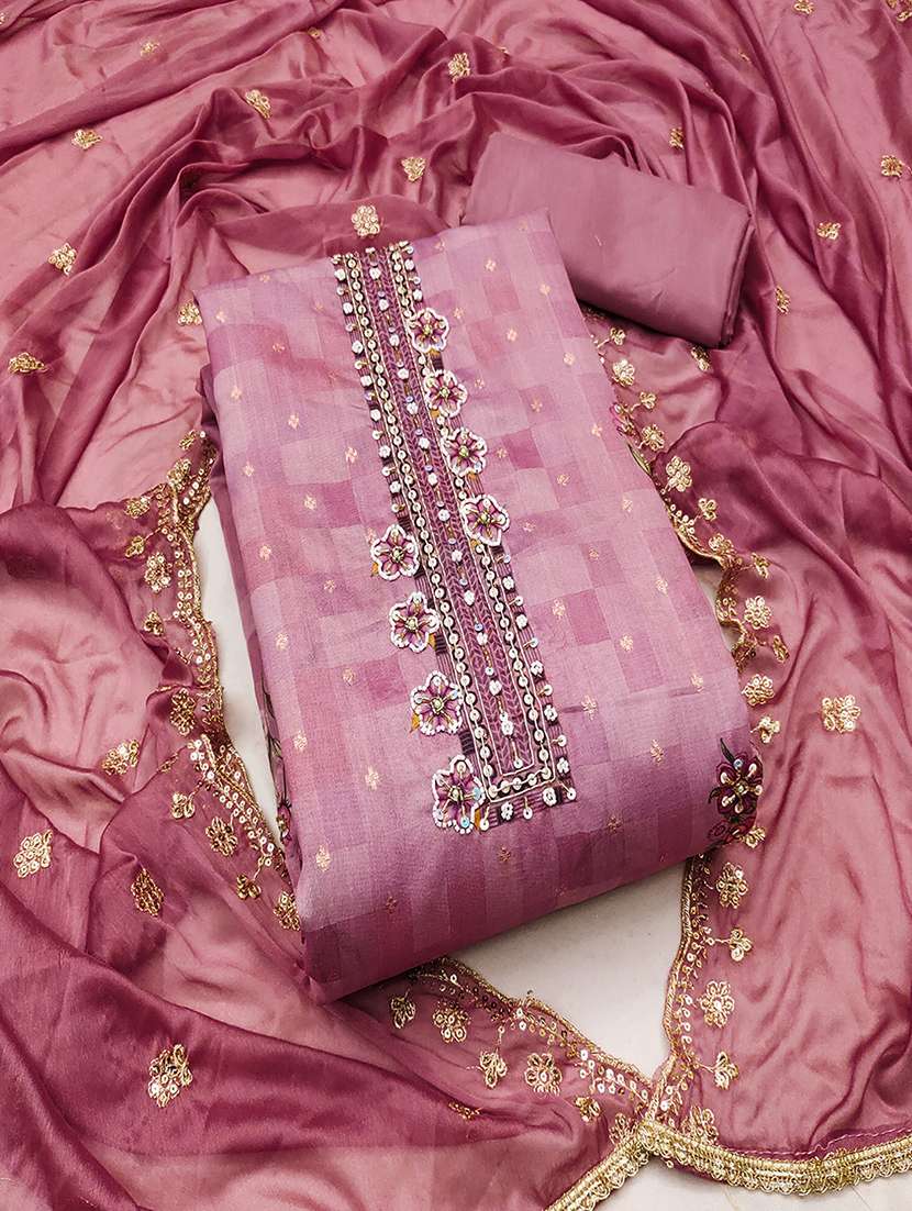 women embellished unstitched suit