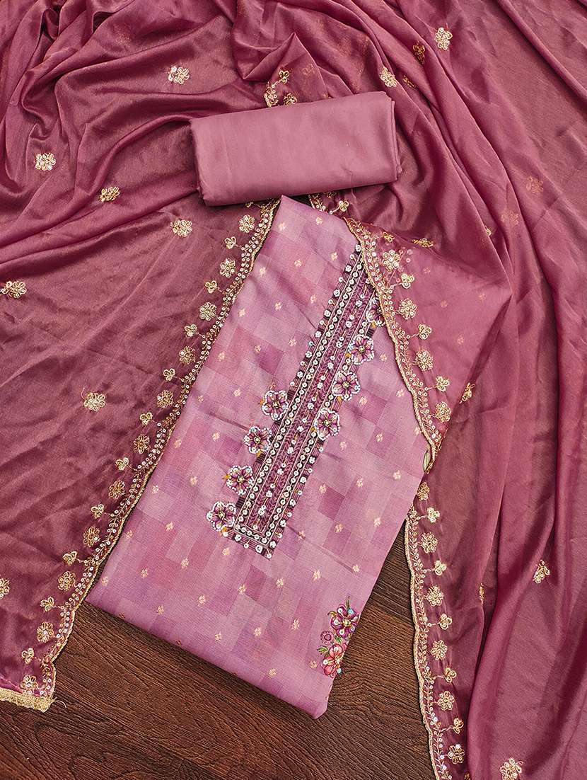 women embellished unstitched suit - 21506901 -  Standard Image - 1