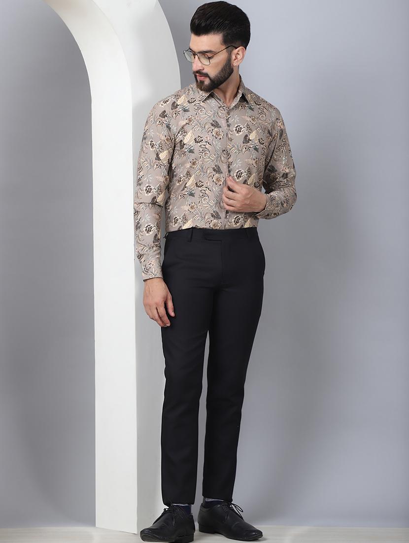 men brown cotton casual shirt - 21506912 - Standard Image - 4