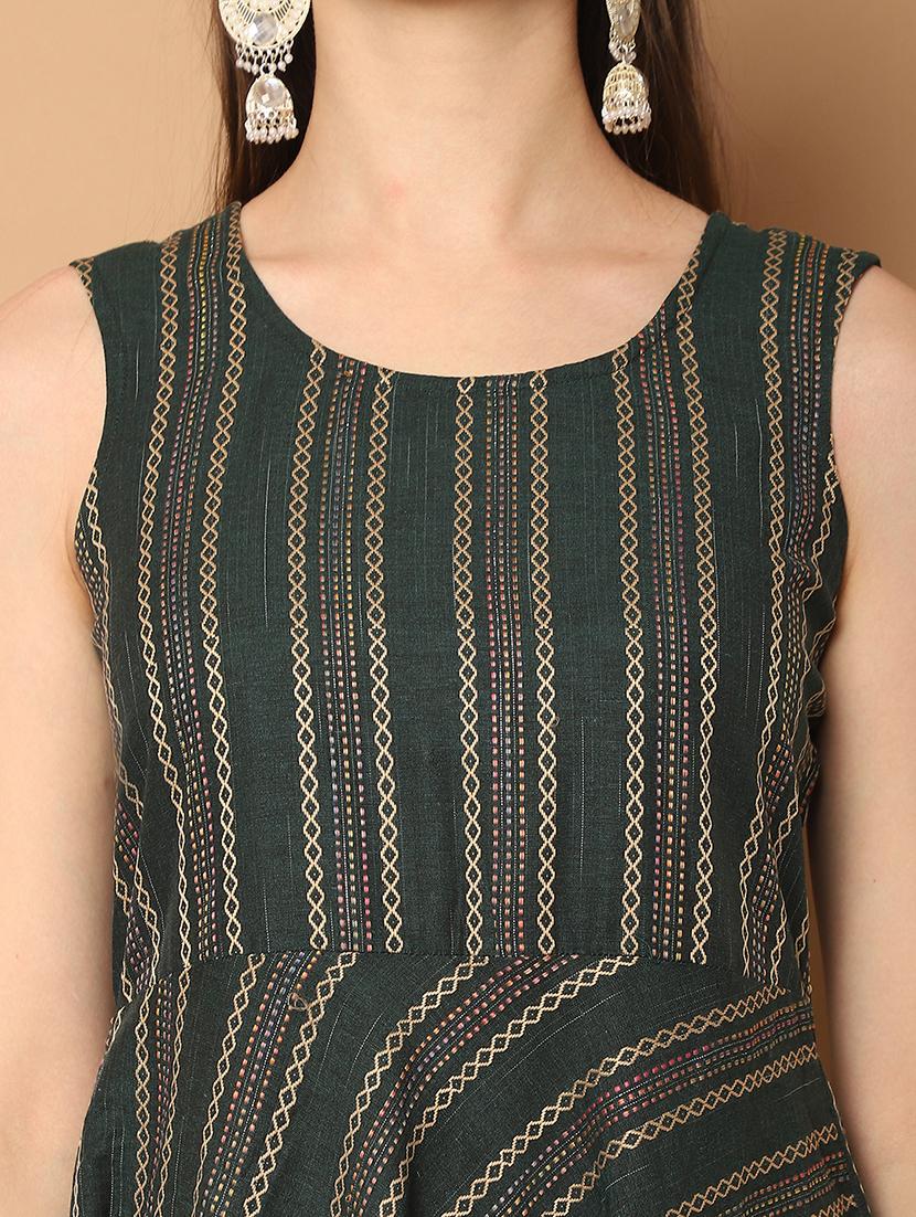 women self design sleeveless kurta palazzo with dupatta set - 21507042 - Standard Image - 4