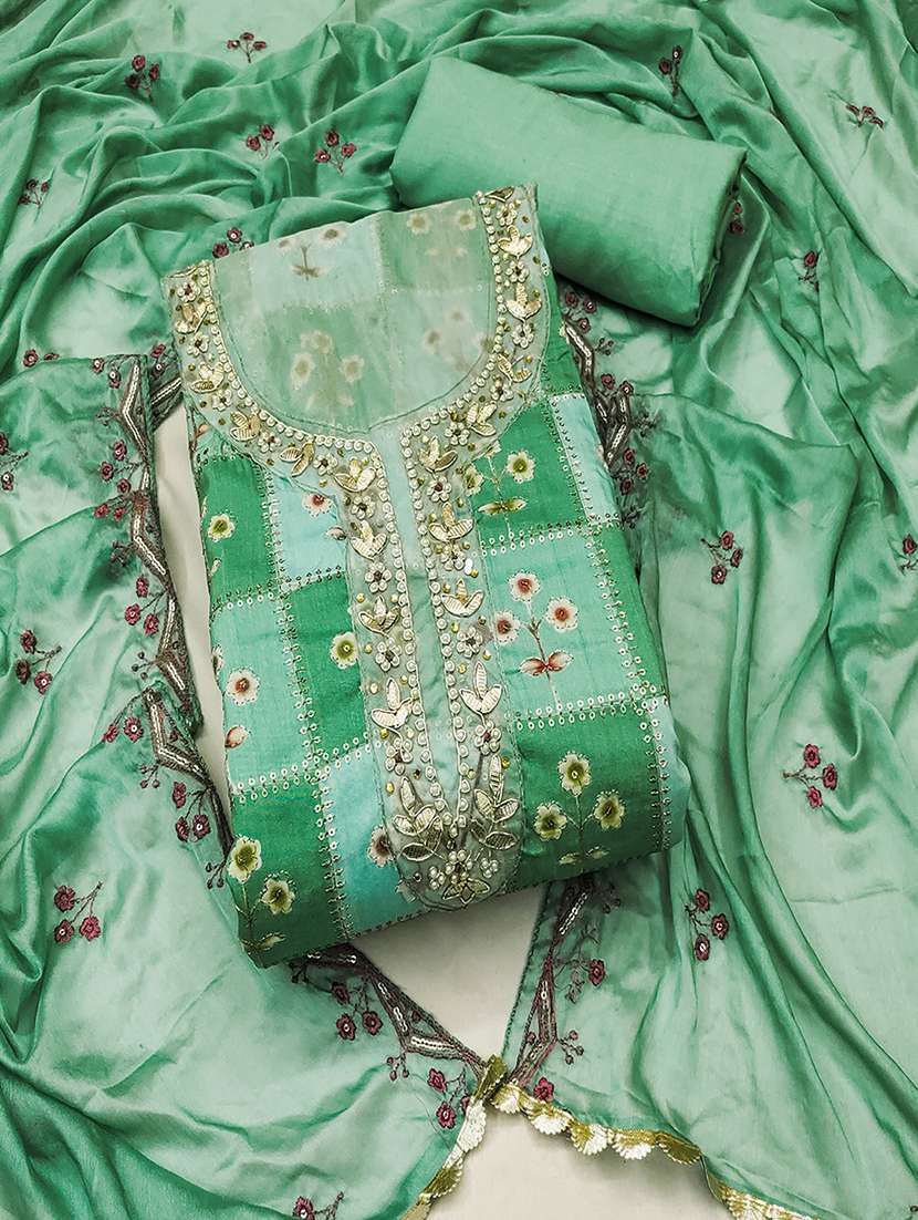 women embellished unstitched suit