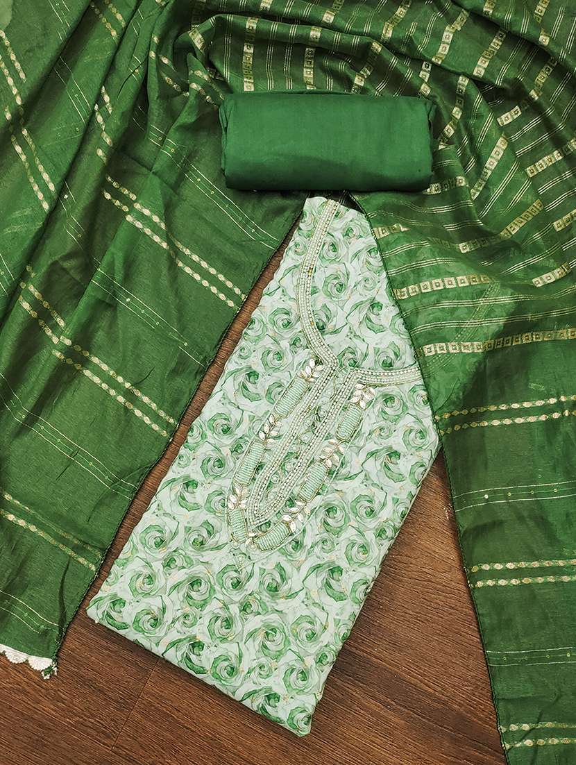women embellished unstitched suit - 21507263 - Standard Image - 1
