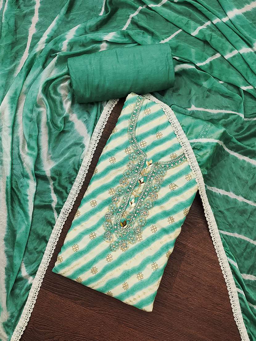 women embellished unstitched suit - 21507270 -  Standard Image - 1