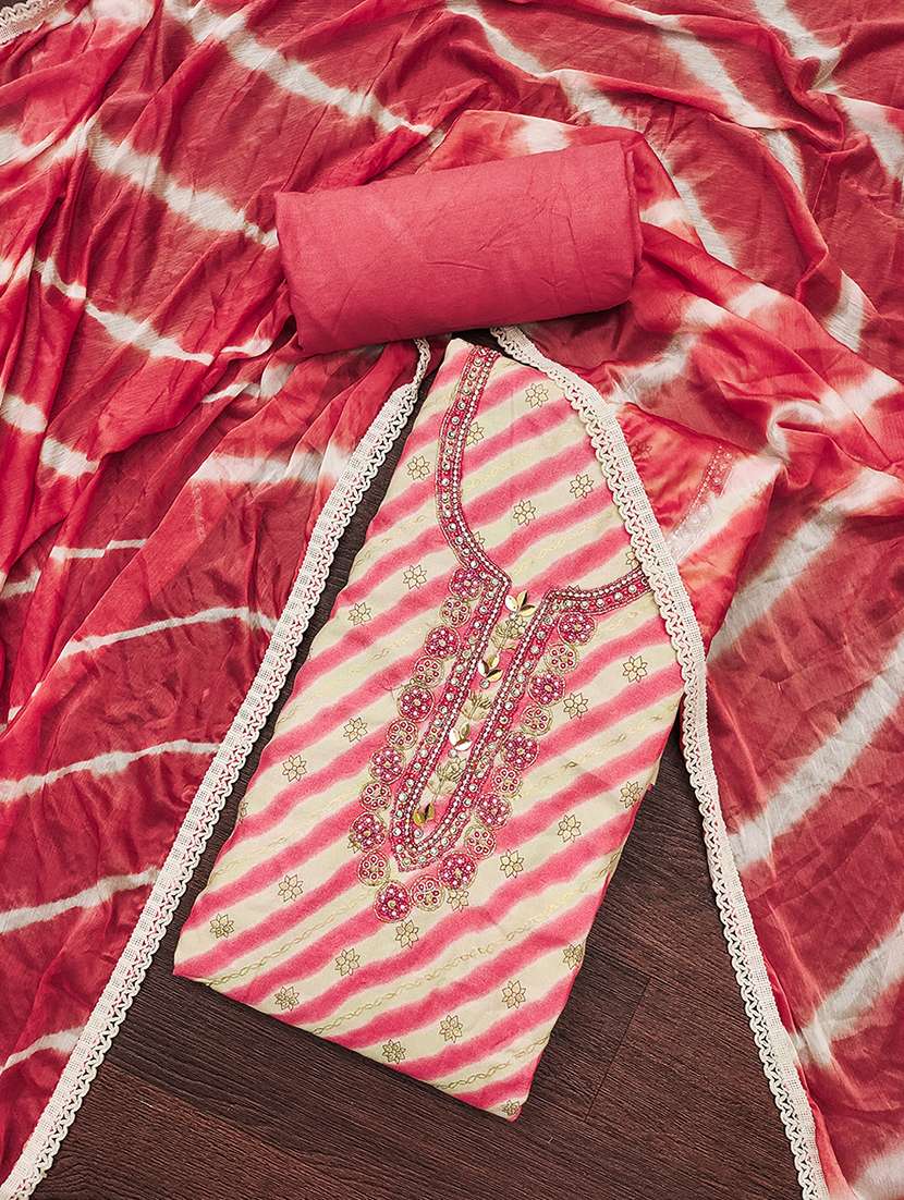 women embellished unstitched suit - 21507272 -  Standard Image - 1