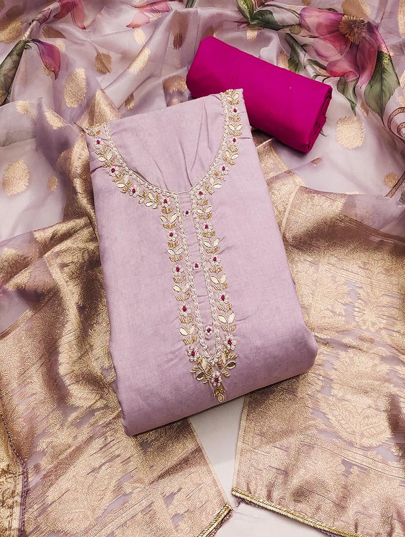 women embellished unstitched suit